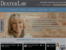 Tablet Screenshot of dexterlaw.com